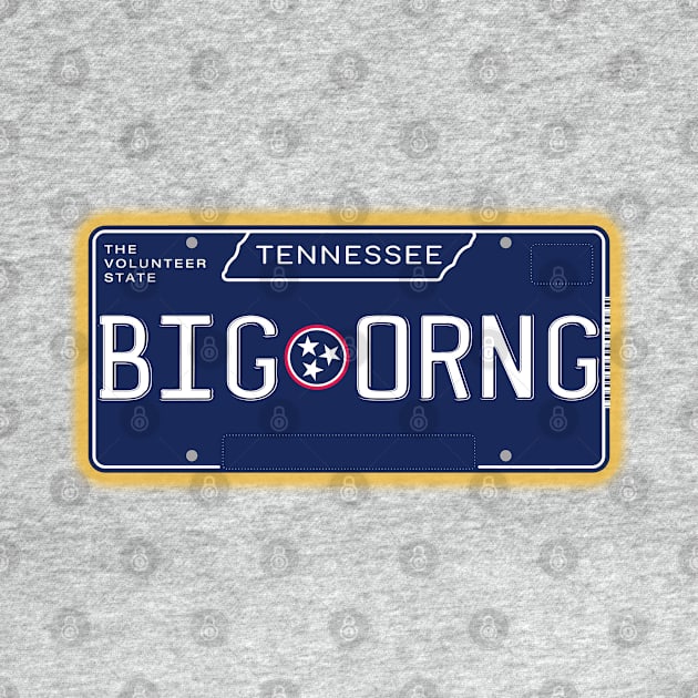 TN License Plate- BIG ORNG by AR100AR